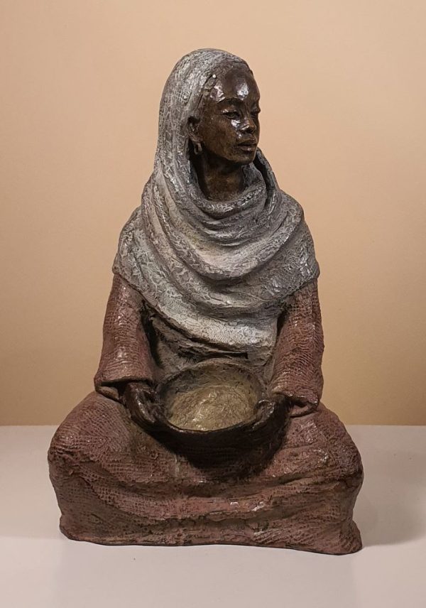 Sculpture de bronze de Martine LEE intitulée « Moumna »